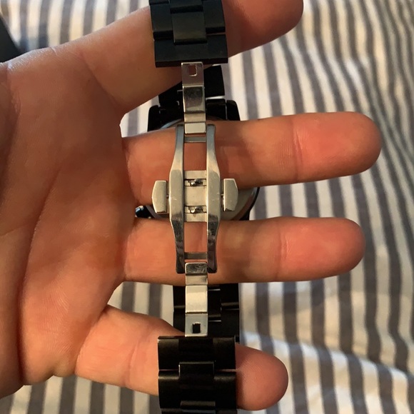 Men’s black metal bracelet Cheetah Watch - Picture 4 of 5